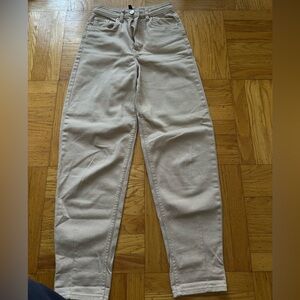 H&M Divided Beige Balloon Jeans US 0